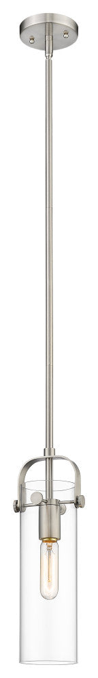 Innovations Lighting 423-1S-SN-4CL-LED Pilaster 1 Light 25" Mini Pendant