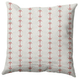 Jodhpur Stripe Decorative Throw Pillow, Red, 26"x26"