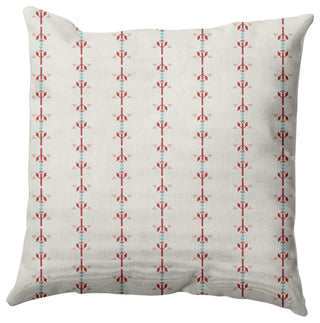 Jodhpur Stripe Decorative Throw Pillow, Red, 26"x26"