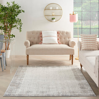 Nourison Elation 2' x 3' Ivory Grey Modern Indoor Area Rug