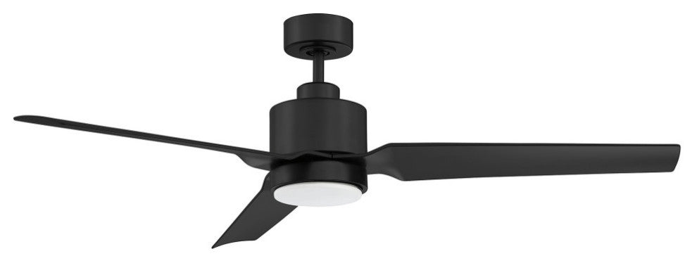 52" LED Ceiling Fan, Matte Black