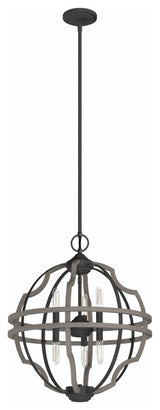 Hunter Stone Creek 6-Light Pendant in Noble Bronze