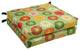 20"X19" Patterned Outdoor Chair Cushions, Set of 4, Beringer Spring