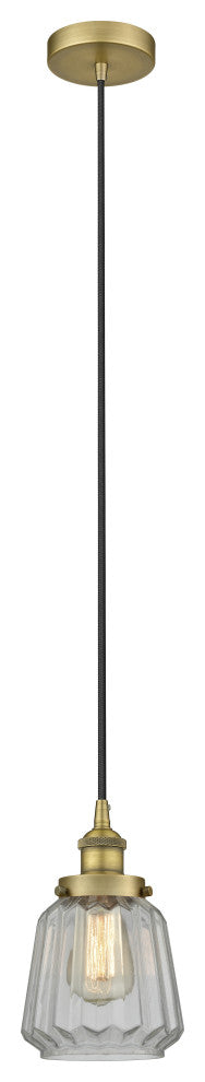 Innovations 616-1PH-BB-G142-LED 1-Light Mini Pendant, Brushed Brass