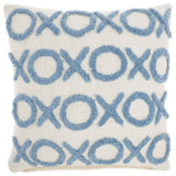 Mina Victory GC577 Throw Pillow, Ocean, 18"X18"