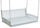 Traditonal English Swingbed, White, 75 Inch
