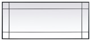 French Panel Full Length Mirror 30x70", Black