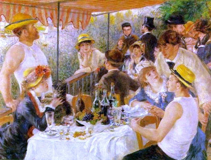 Pierre Auguste Renoir A Luncheon of the Boating Party Gallery Wrapped Canvas