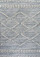 Sofie Moroccan Trellis High-Low Gray/Cream 3'x5' Area Rug