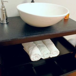 35.5" Single Sink Vanity, Wood, Black