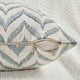 Jacquard Chenille Pillow Covers, 2-Piece Set, Light Blue, 14"x26"
