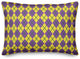 Mardi Gras Check 14x20 Spun Poly Pillow