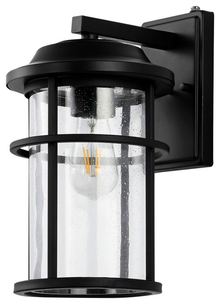 Safavieh Cianna Outdoor Wall Sconce Set of 2 Matte Black