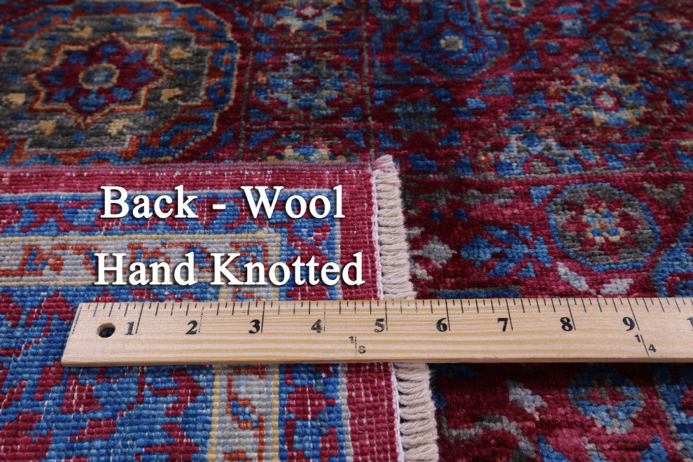 Hand-Knotted Mamluk Wool Rug 5' 0" X 6' 9" - Q12238