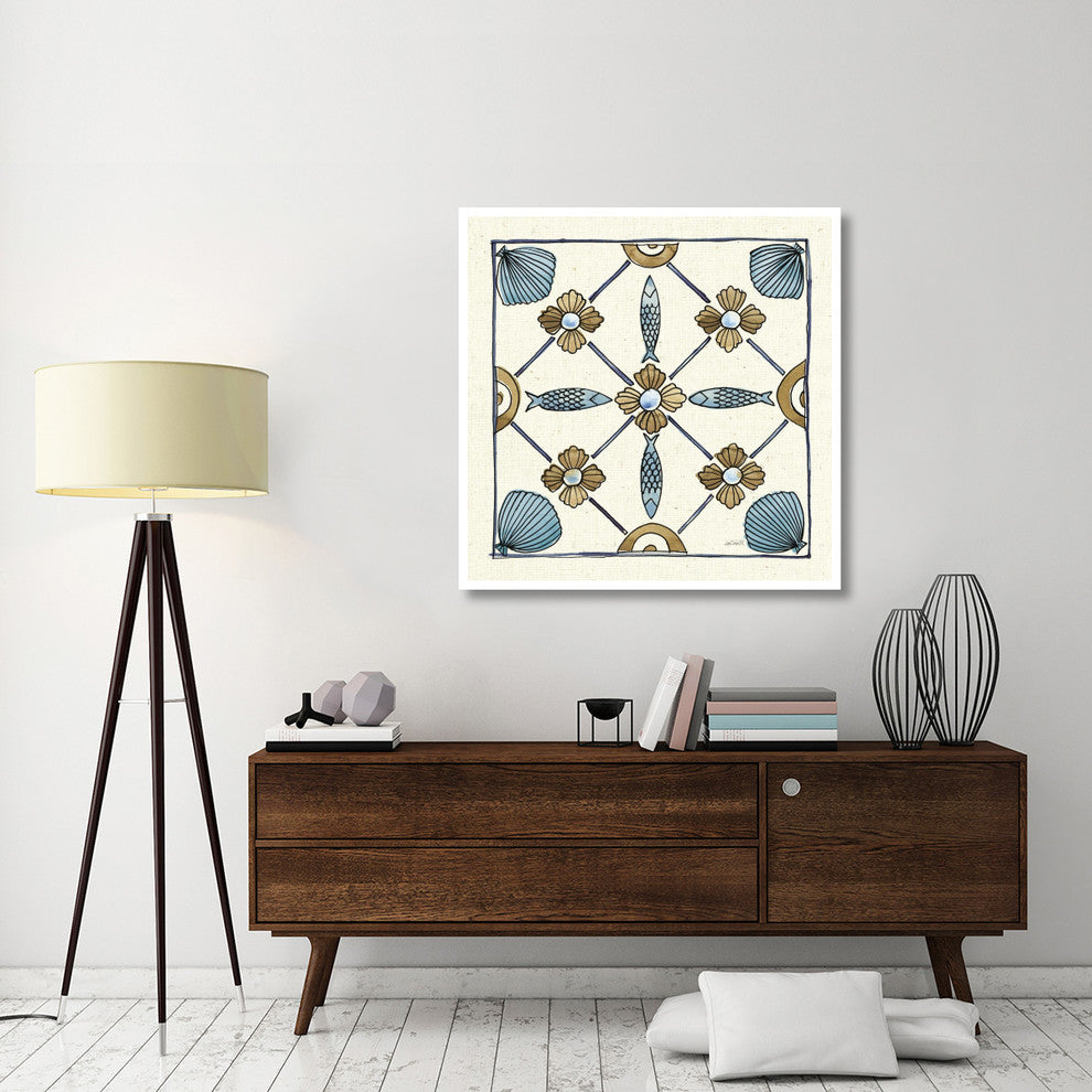 "Coastal Breeze Tile II" Digital Paper Print by Anne Tavoletti, 42"x42"