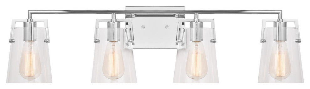 Crofton 4 Light Bath, Chrome