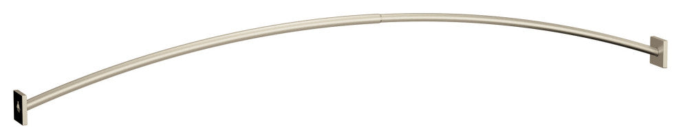Moen CSR2169 Triva Curved Wall Mounted Curtain Rod - Brushed Nickel