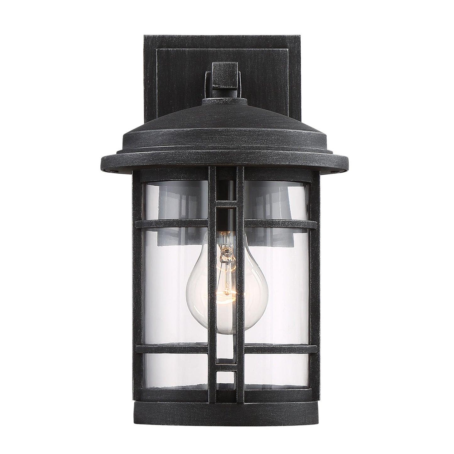 Barrister 1 Light Outdoor Wall Lantern, Weathered Pewter, Small