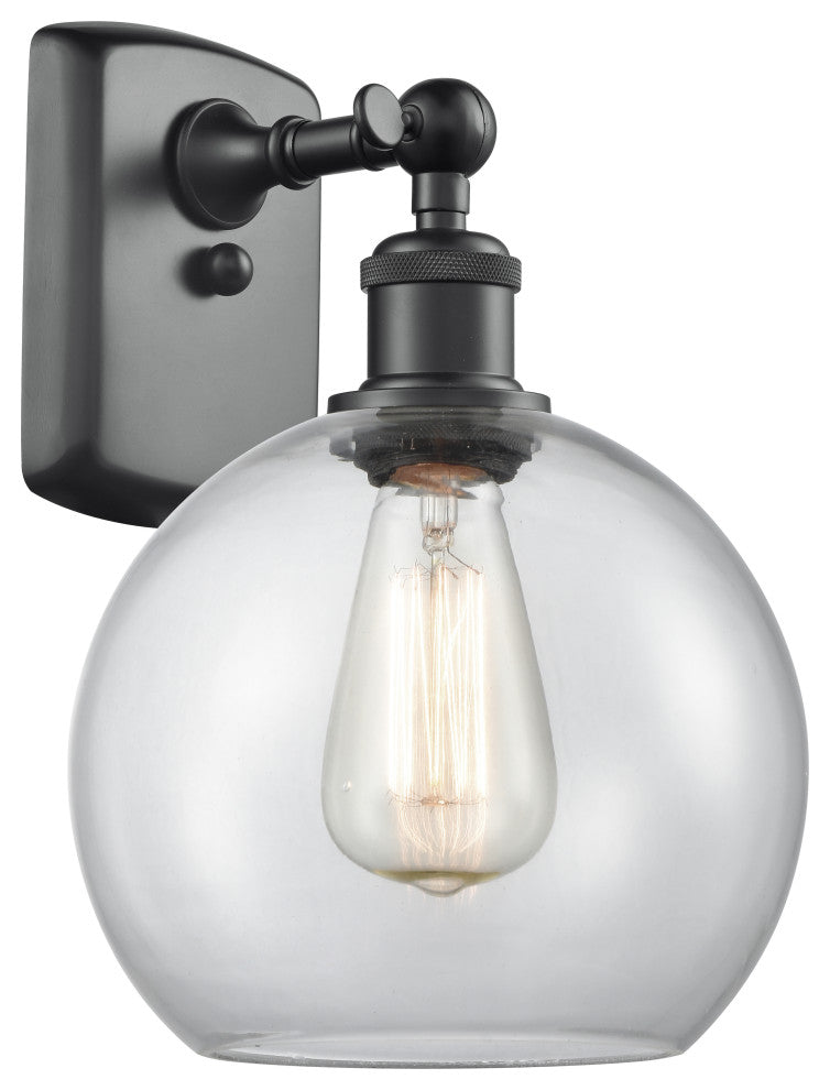 Innovations Lighting 516-1W-BK-G122-8 Athens 1 Light 8" Sconce