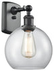Innovations Lighting 516-1W-BK-G122-8 Athens 1 Light 8" Sconce
