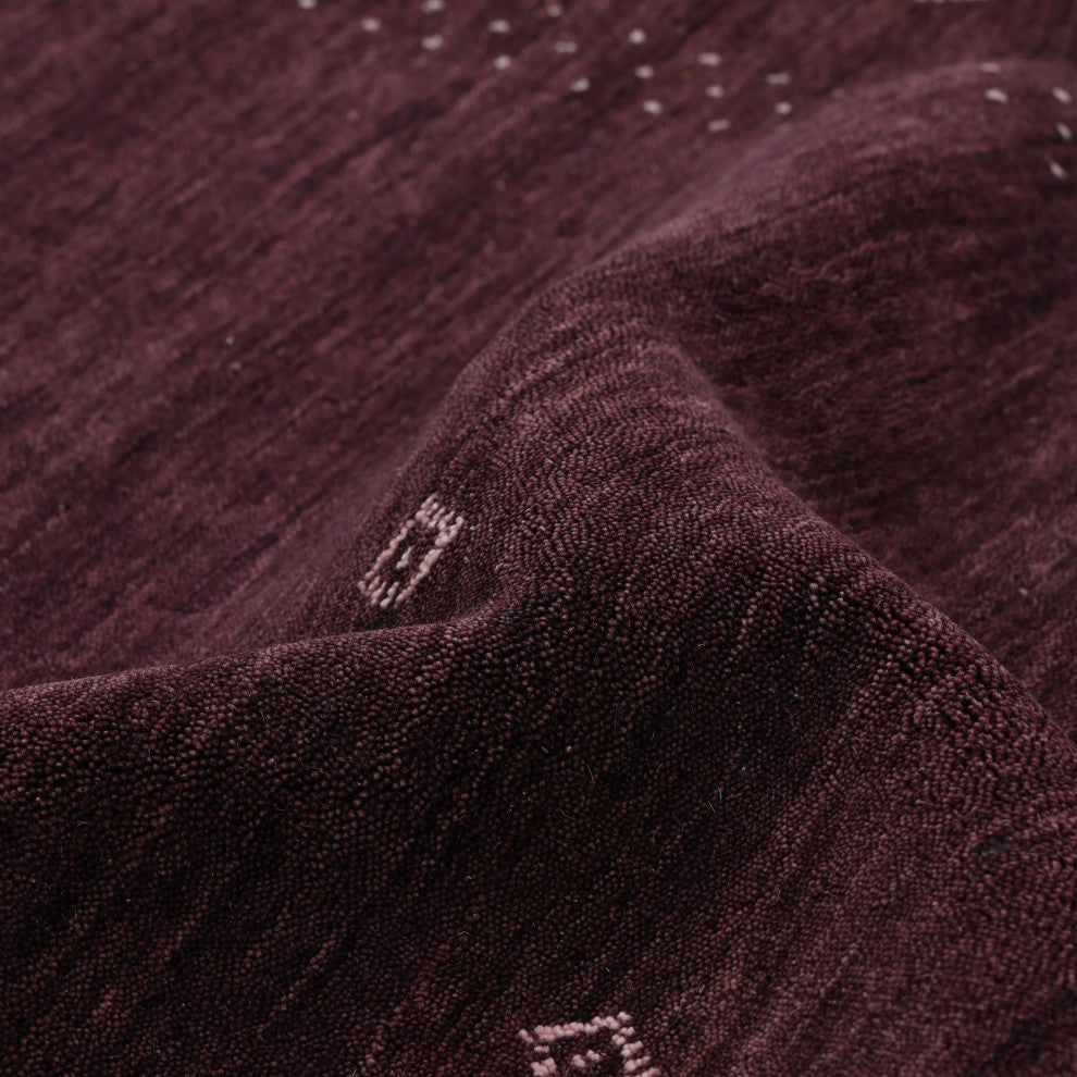 Simi One-of-a-Kind Handmade Area Rug Purple, 5' 0'' x 8' 0''
