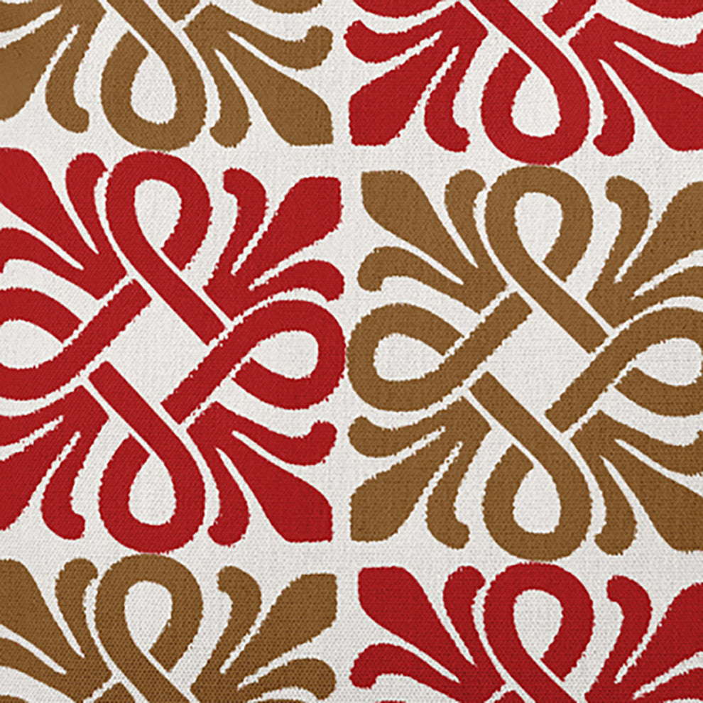 26" x 26" Tiki Square Decorative Indoor Pillow, Red