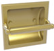 Regal Recessed Toilet Tissue Holder, Satin Brass