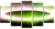 Beautiful Green Northern Lights, Abstract Canvas Art Print, 60"x32", 5 Panels