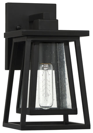 Denver 1-Light Outdoor Wall Lantern, Matte Black