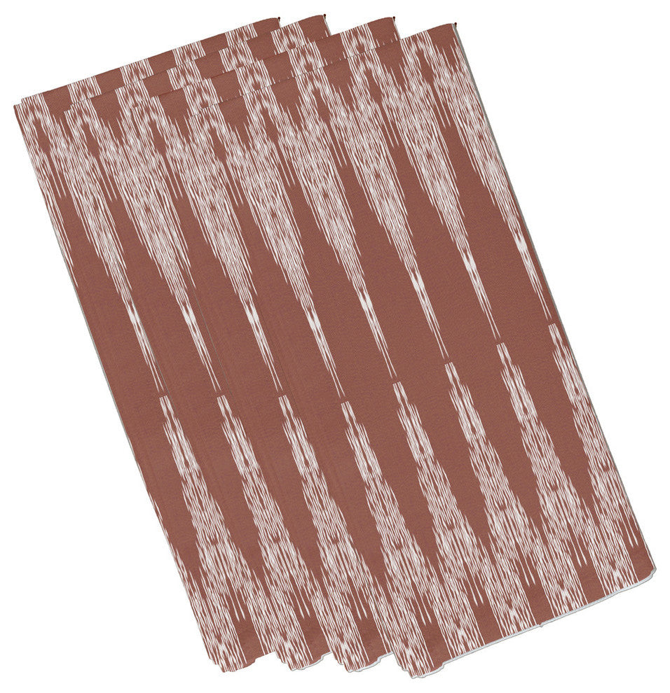Peace 1 Geometric Print Napkin, Maroon (Set of 4), 19 x 19"