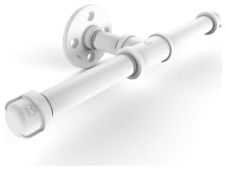 Pipeline Double Roll Toilet Paper Holder, Matte White