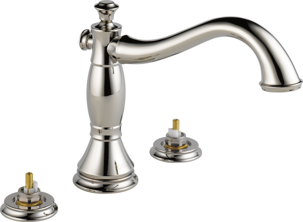Delta Cassidy Roman Tub Trim, Less Handles, Polished Nickel, T2797-PNLHP