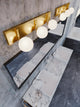 Metropolitan 38" LED Vanity, Satin Brass