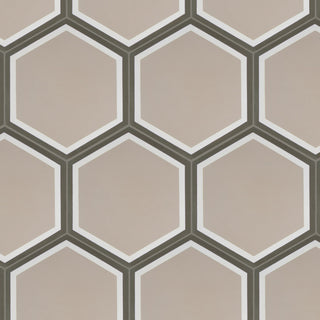 Cemento Hex Holland Channel Cement Floor and Wall Tile