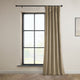Heritage Plush Velvet Curtain Single Panel, Museum Taupe, 50"x84"