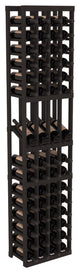 4 Column Display Row Wine Cellar Kit, Pine, Black Stain