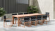 Tulum Teak Outdoor Patio Dining Table, Natural