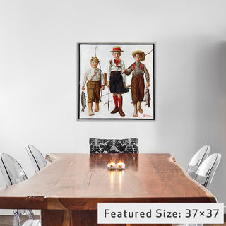 "The Catch" Wrapped Canvas Art Print, 18x18x1.5
