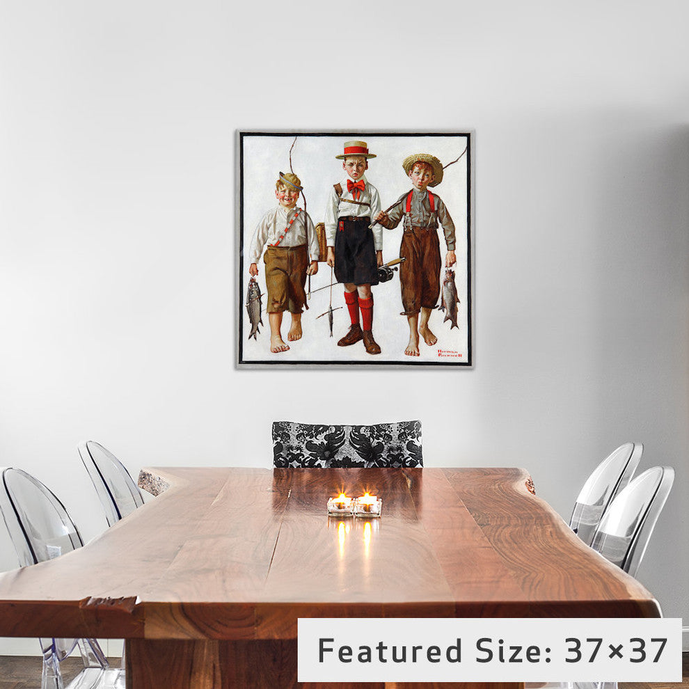 "The Catch" Wrapped Canvas Art Print, 18x18x1.5
