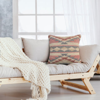 Eclectic Multicolored Southwestern Throw Pillow