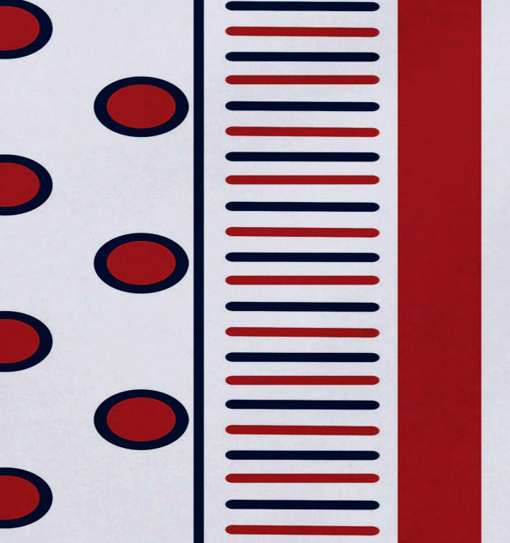 Center Stripe, Stripe Print Placemat, Coral