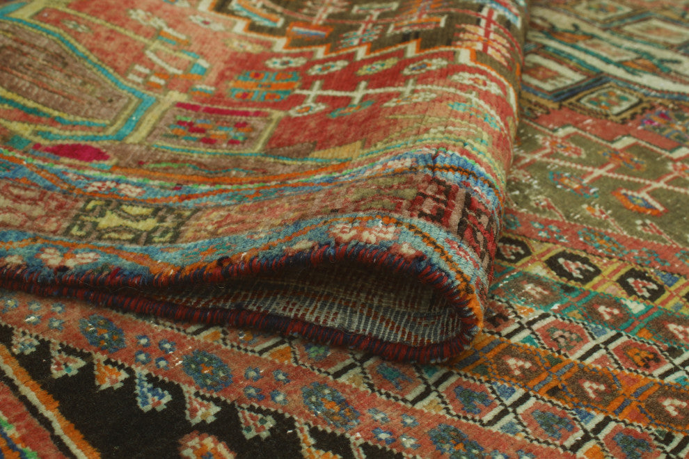 Semi-Antique Catalan Green Rug