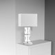 1-Light Incandescent Crystal Lamp, Polished Chrome