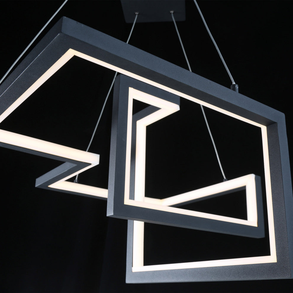 Minecraft 23" LED Pendant 3000K, Black
