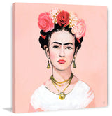 "Eyebrows" Painting Print on Wrapped Canvas, 18"x18"