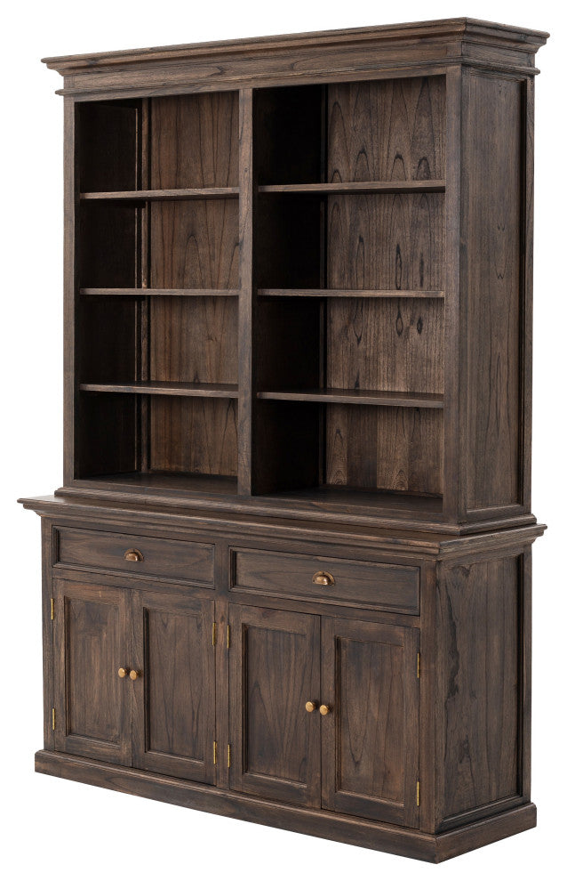 Classic Black Wash Display Hutch