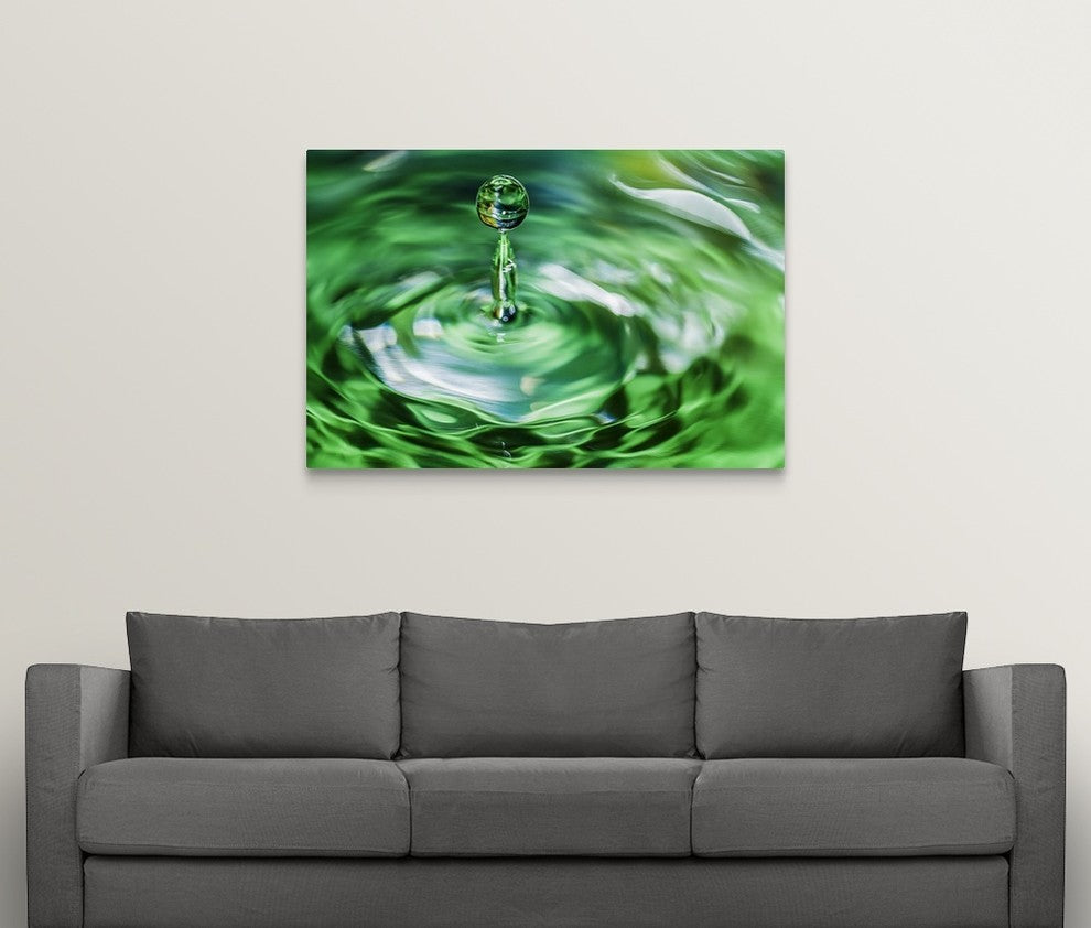 "Water Drop I" Wrapped Canvas Art Print, 48"x32"x1.5"