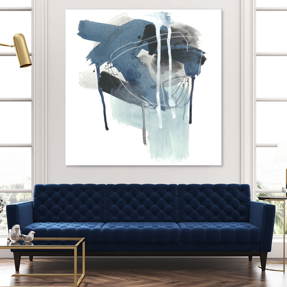 "Incidental Indigo III" Fine Art Giant Canvas Print, 72"x72"