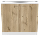 Utility Sink Vernal, Kitchen, White / Light Oak