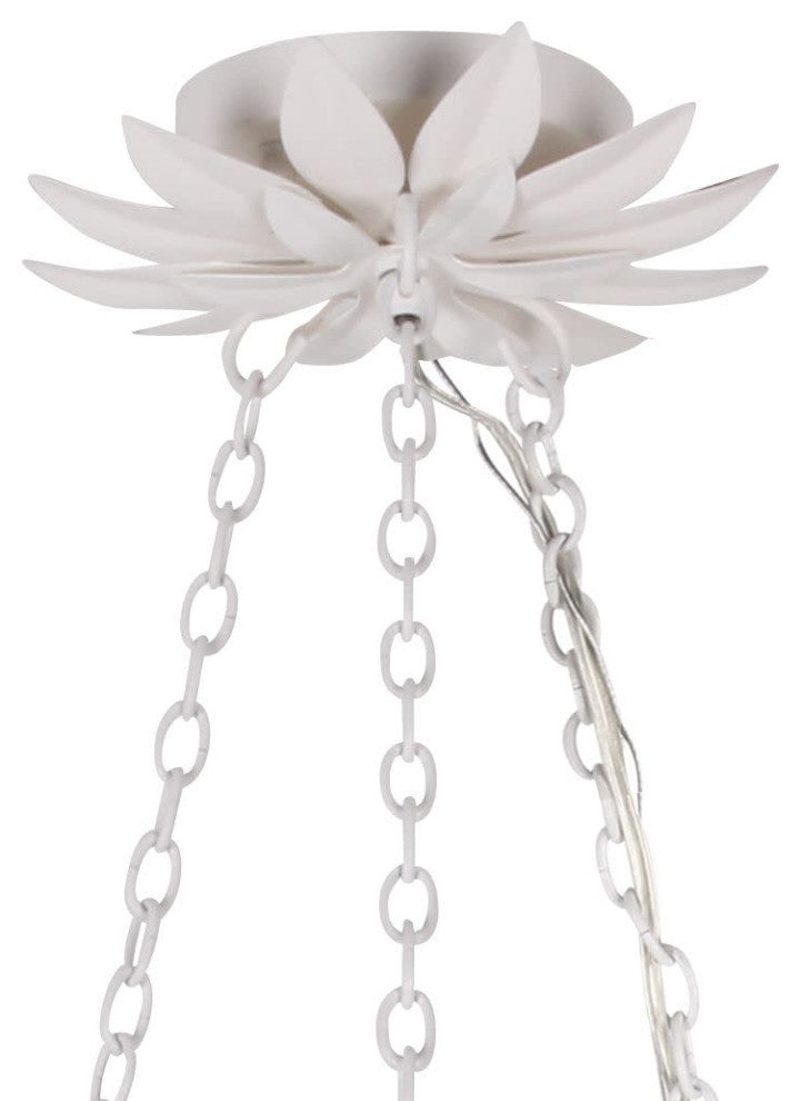 Crystorama Lighting Group 517 Broche 25"W 6 Light Chandelier - Matte White
